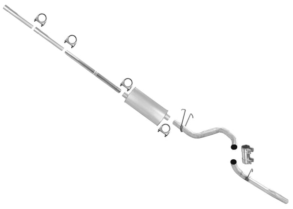 Silenciador del sistema de tubo de escape fabricado en EE. UU. Para Ford F150 Pick Up 99-04 4.2L V6