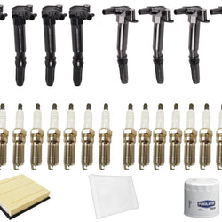 Ignition Coils Spark Plugs Air Cabin Oil Filters For Ford F-250 6.2L 2020-2022