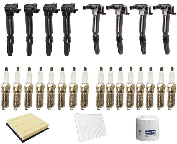 Ignition Coils Spark Plugs Air Cabin Oil Filters For Ford F-250 6.2L 2020-2022