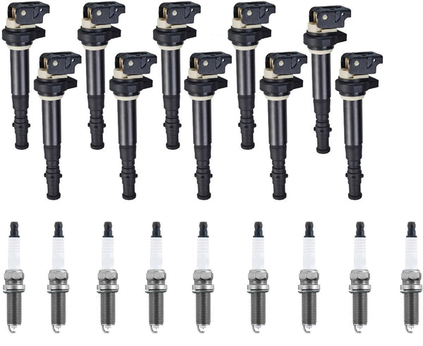 Direct Ignition Coils & Spark Plugs For BMW M5 5.0L 2006 2007 2008 2009 2010