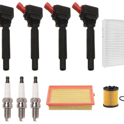Ignition Coils Spark Plugs Air Cabin & Oil Filters For Fiat 500L 1.4L 2014-2020