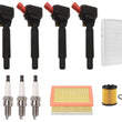 Ignition Coils Spark Plugs Air Cabin & Oil Filters For Renegade 1.4L 2015-2018
