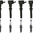 Direct Ignition Coils & Spark Plugs For Jaguar F-Pace 2.0L 2017 2020 2023 2024
