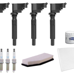 Ignition Coils Iridium Spark Plugs Tune Up Kit For Jeep Cherokee 2.0L 2019-2022