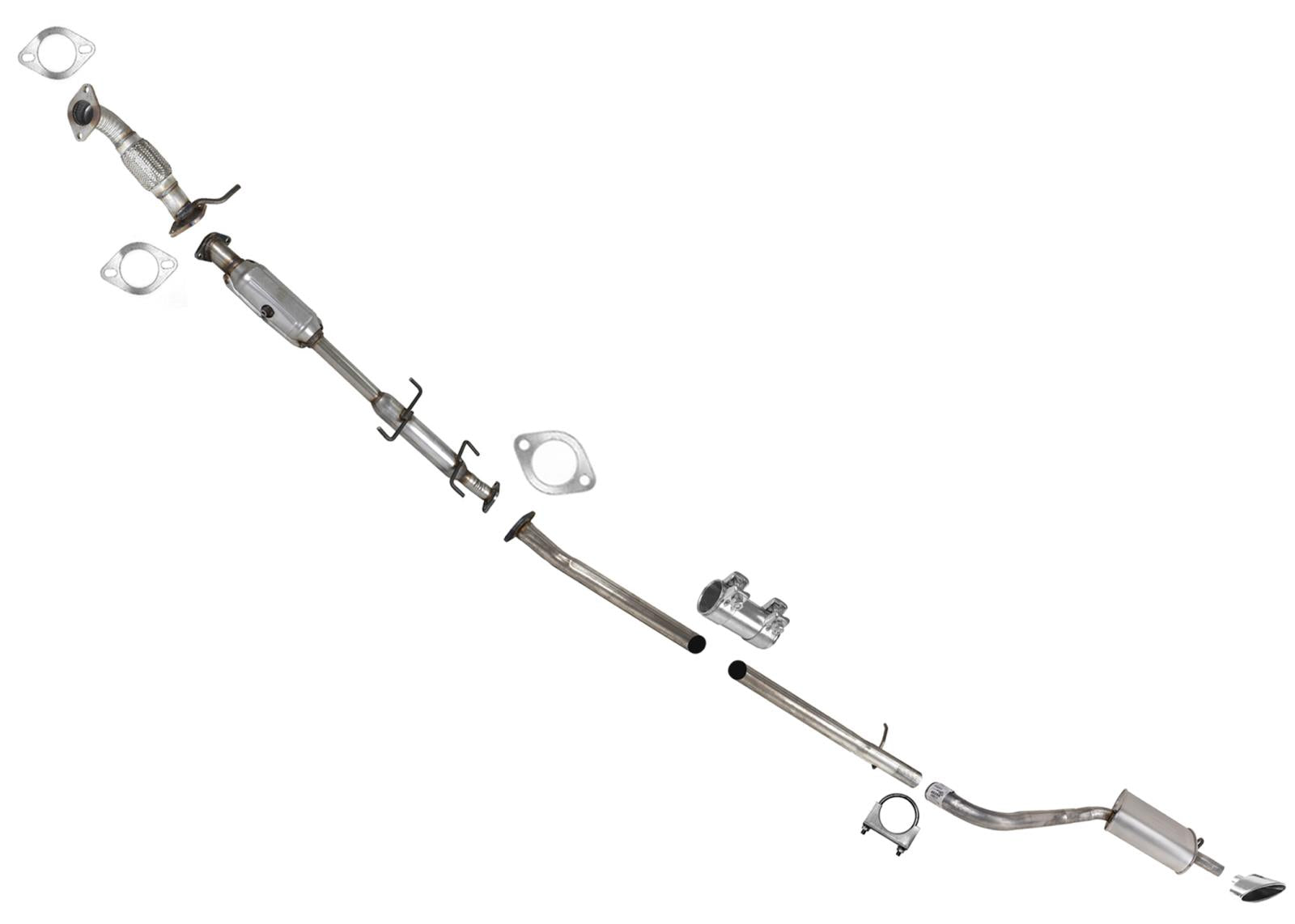 Converter Pipe Rear Muffler Exhaust System for KIA Optima 2016 2017 2020 2.4 Gas