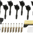 Ignition Coils Iridium Spark Plugs Tune Up Kit For Ford Mustang 5.0L 2018-2020