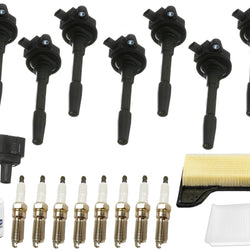 Ignition Coils Iridium Spark Plugs Tune Up Kit For Ford Mustang 5.0L 2018-2020