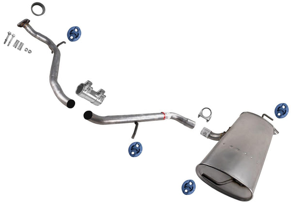 Ext Pipe Rear Muffler Exhaust System for Toyota Corolla 2019-2023 Hatchback 2.0L