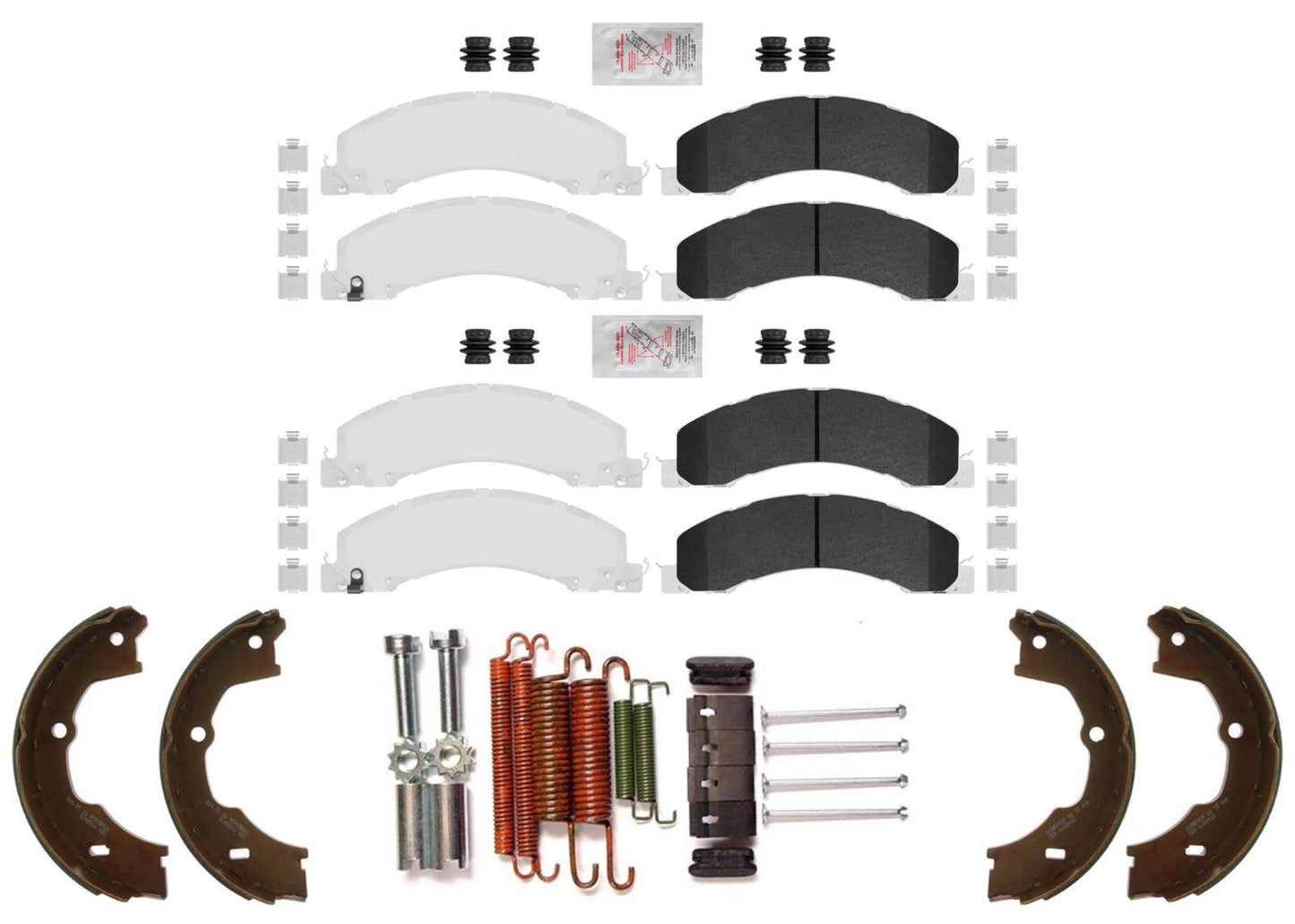 Galvanized Fleet Duty Disc Brake Pads for Dodge RAM 4500 5500 2008 2015 2024