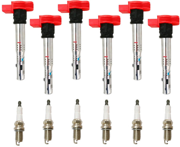 Direct Ignition Coils & Spark Plugs For Audi A4 Quattro 3.2L 2005 2009 2010