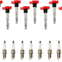 Direct Ignition Coils & Spark Plugs For Audi A8 Quattro 4.2L 2007 2010 2011 2012