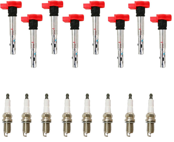 Direct Ignition Coils & Spark Plugs For Audi A8 Quattro 4.2L 2007 2010 2011 2012