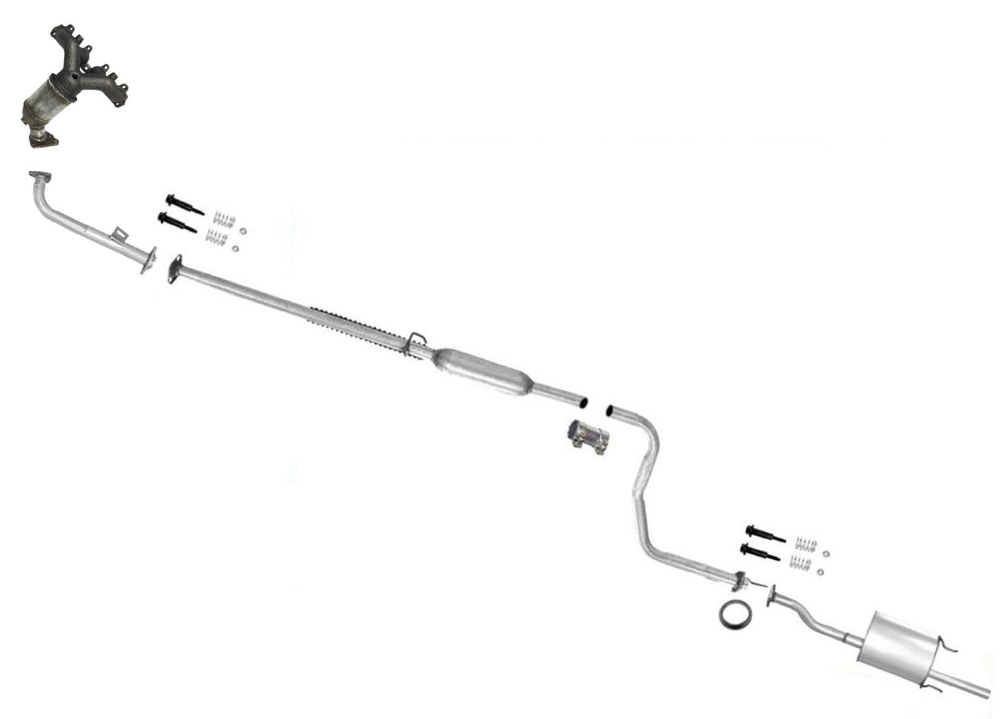 Tubo de escape del colector convertidor para Honda Civic DX LX CV Coupe y Sedan 96-00