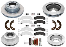 F&R Coated Disc Brake Rotors Fleet Galvanized Pads for Ram 4500 5500 2011-2024