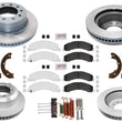 F&R Coated Disc Brake Rotors Fleet Galvanized Pads for Ram 4500 5500 2008-2024