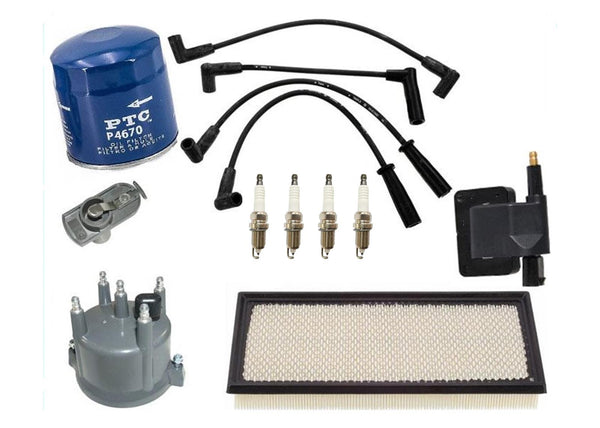 Tune Up Kit Ignition Wires Coils Spark Plugs Filter For Jeep Wrangler 2.5L 1997