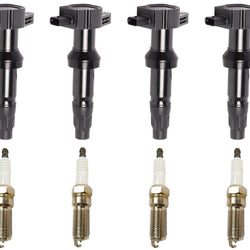 4 Direct Ignition Coils & Spark Plugs For Ford Escape 2.5L Hybrid 2020-2021