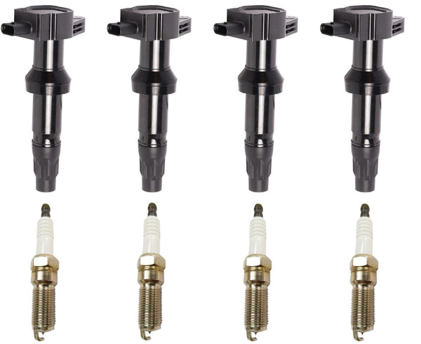 4 Direct Ignition Coils & Spark Plugs For Ford Escape 2.5L Hybrid 2020-2021