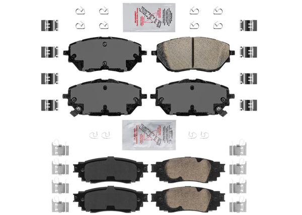 Front & Rear Ceramic Brake Pads For Toyota C-HR 2018-2022 Models Built in USA