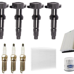 Ignition Coils Spark Plugs Tune Up Kit For Ford Escape 2.5L Hybrid 2020-2021