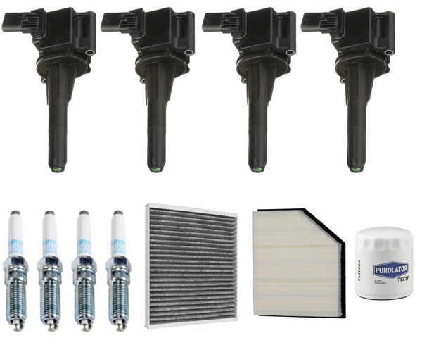 Ignition Coils Iridium Spark Plugs Tune Up Kit For Cadillac CT4 2.0L 2020-2022