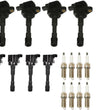 Front & Rear Ignition Coils & Spark Plugs Tune Up Kit For Insight 1.3L 2010-2014