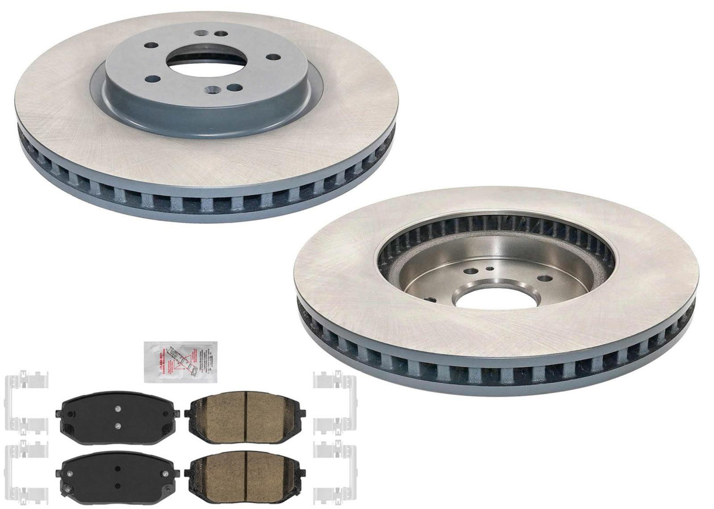 Front Coated Disc Brake Rotors Disc Brake Pads For Hyundai Tucson 2022 2023 2024