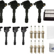 Front & Rear Ignition Coils & Spark Plugs Tune Up Kit For Insight 1.3L 2010-2014