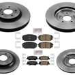 Front Rear Disc Brake Rotors + Disc Brake Pads For Hyundai Tucson 2022 2023 2024