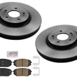 Front Disc Brake Rotors + Disc Brake Pads For Hyundai Tucson 2022 2023 2024