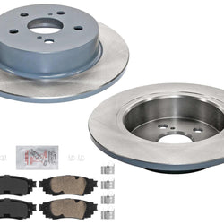 Rear Coated Disc Brake Rotors & Pads for USA Built Models Toyota C-HR 2019-2022