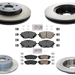 Coated Disc Brake Rotors & Pads for USA Built Models Toyota C-HR 2019-2022