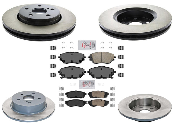 Coated Disc Brake Rotors & Pads for USA Built Models Toyota C-HR 2019-2022