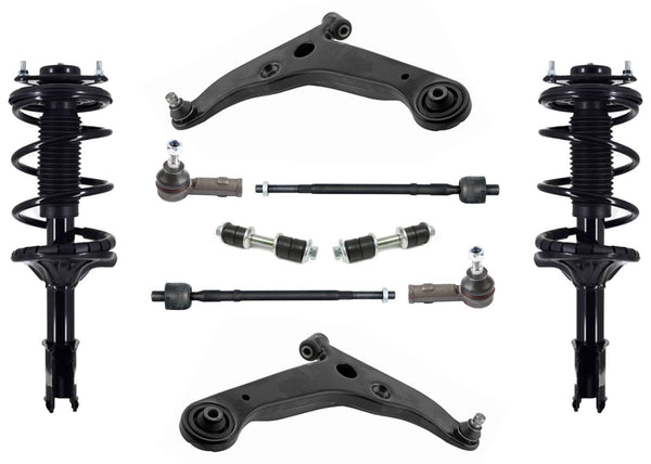 Coil Spring Struts Controls Arms Tie Rods for Lancer LS OZ Rally 2002 2005 2007