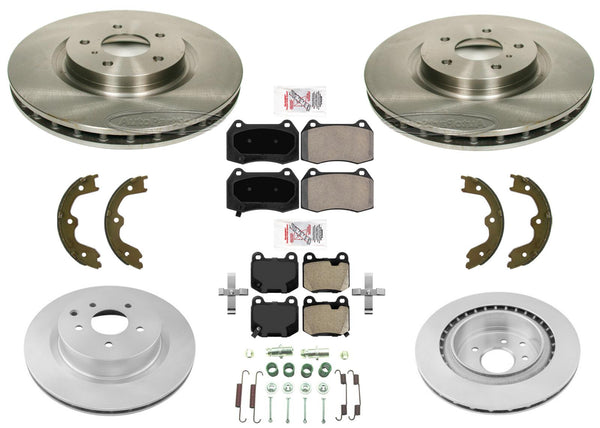 323MM Brmbo Style Disc Brake Rotors Brake Pads for Nissan 350Z 2003 2005 2009