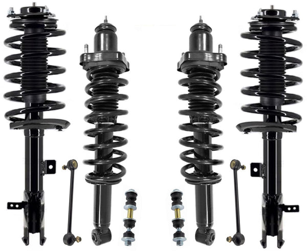 Front & Rear Complete Struts & Links For Patriot Sport 4 Wheel Drive 2012-2017