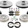 Improved Coated Rotor Drums Brake Pads Shoes Hardware For Cruze 2010 2014 2015