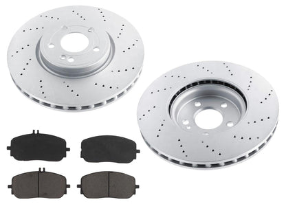 Drilled Front Disc Brake Rotors Disc Brake Pads for CLA250 AMG Package 2020-25