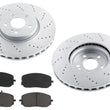 Drilled Front Disc Brake Rotors Disc Brake Pads for CLA250 AMG Package 2020-25