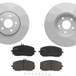 Front Coated Disc Brake Rotors & Brake Pads for CLA250 2020-25 318MM Base Model