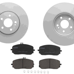 Front Coated Disc Brake Rotors & Brake Pads for CLA250 2020-25 318MM Base Model