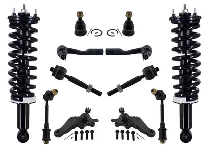 Front Coil Spring Struts Ball Joints Tie Rods Chassis for Toyota Tundra 2003
