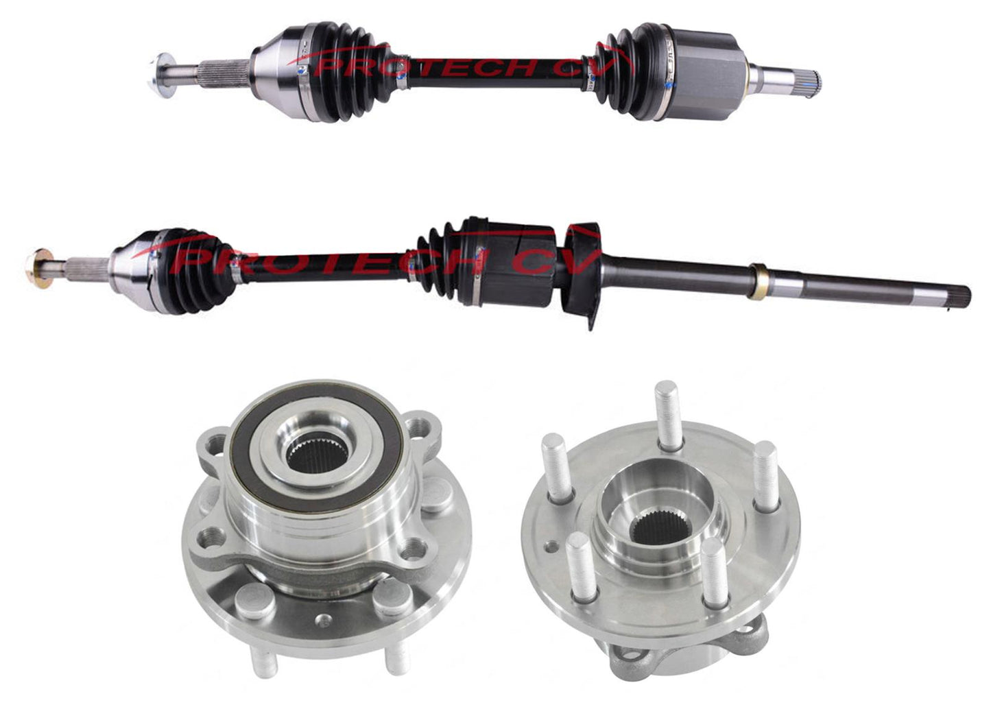 Left Right Front CV Shaft Axles for Ford Explorer 2011-2013 3.5L 4 Wheel Drive