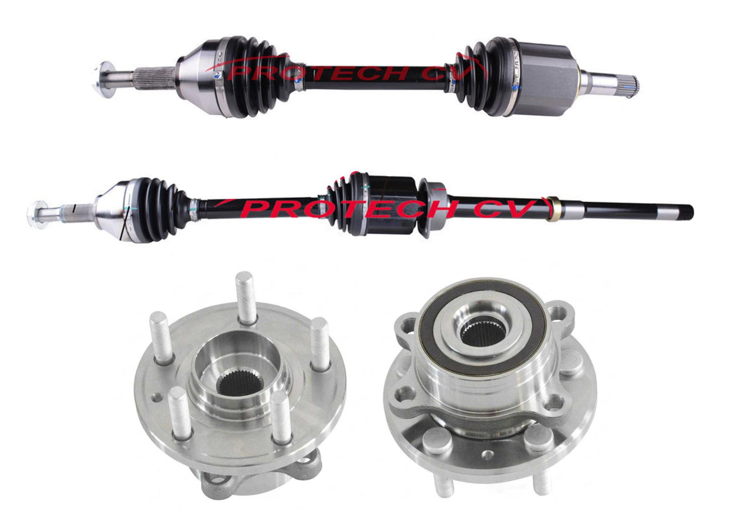 Front Left & Right CV Axles For Ford Explorer 2015 2018 2019 3.5L 4 Wheel Drive