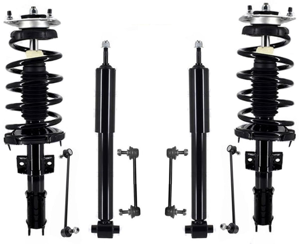 Front Complete Struts Rear Shock Front & Rear Links For Volvo XC90 2003-2013
