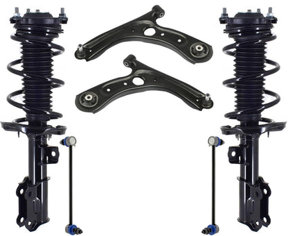 Front Struts Control Arms Tie Rods & Links For Hyundai Elantra 2.0L 2021-2024