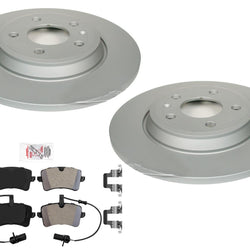Rear Coated Disc Rotors Disc Brake Pads for Audi A6 2012 2013 2.0L Engine