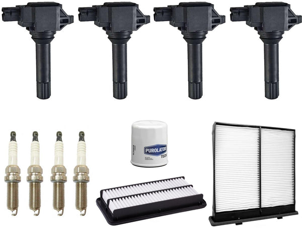 Ignition Coils Spark Plugs & Filters For Subaru XV Crosstrek 2.0L Hybrid 2015