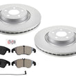 Front Coated Disc Rotors Disc Brake Pads for Audi A6 2012 2013 2.0L Engine