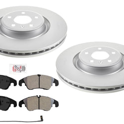 Front Coated Disc Rotors Disc Brake Pads for Audi A6 2012 2013 2.0L Engine